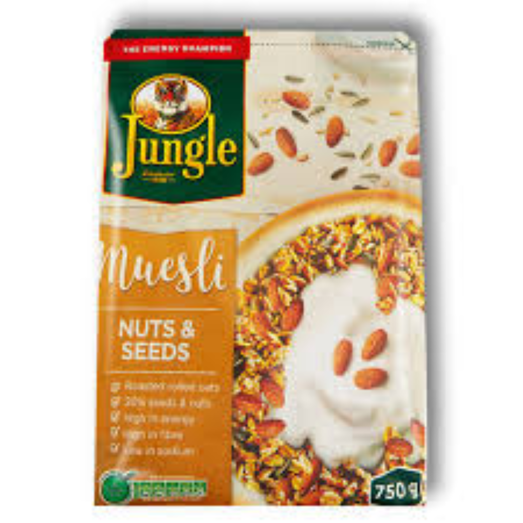 JUNGLE MUESLI NUTS N SEEDS 750G